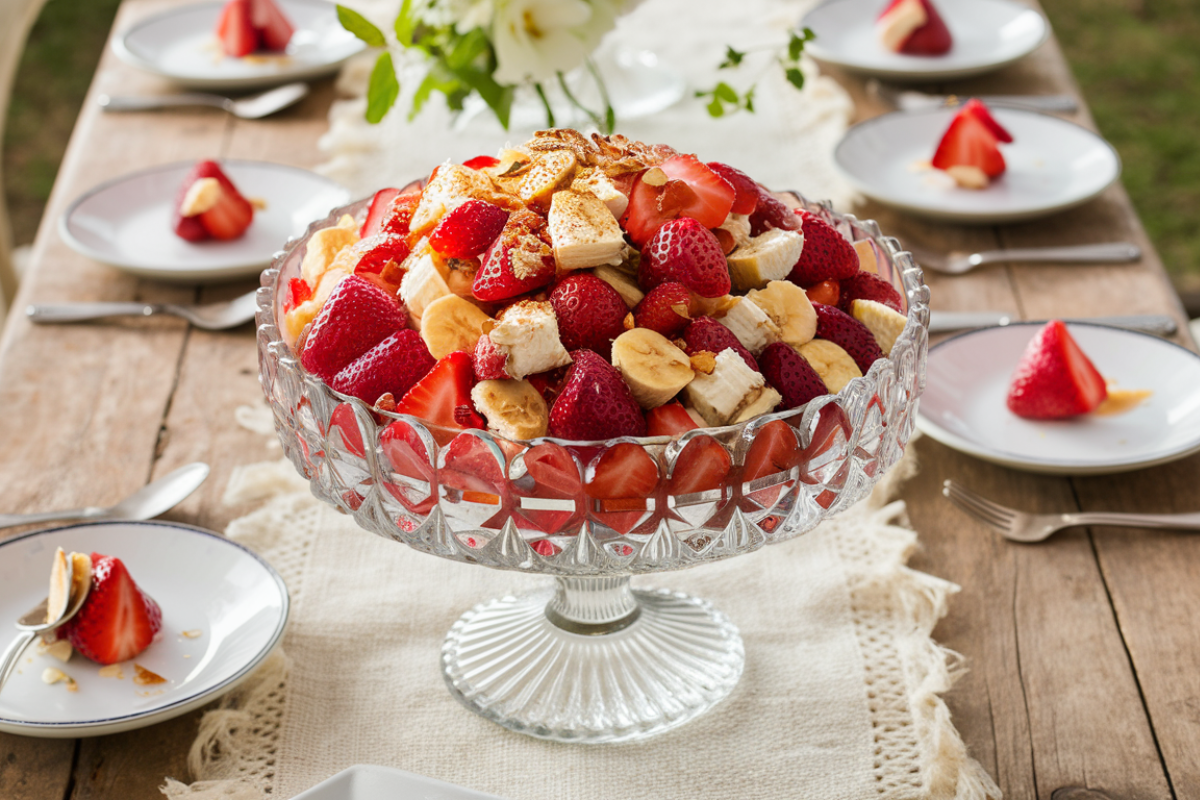 Strawberry Banana Cheesecake Salad