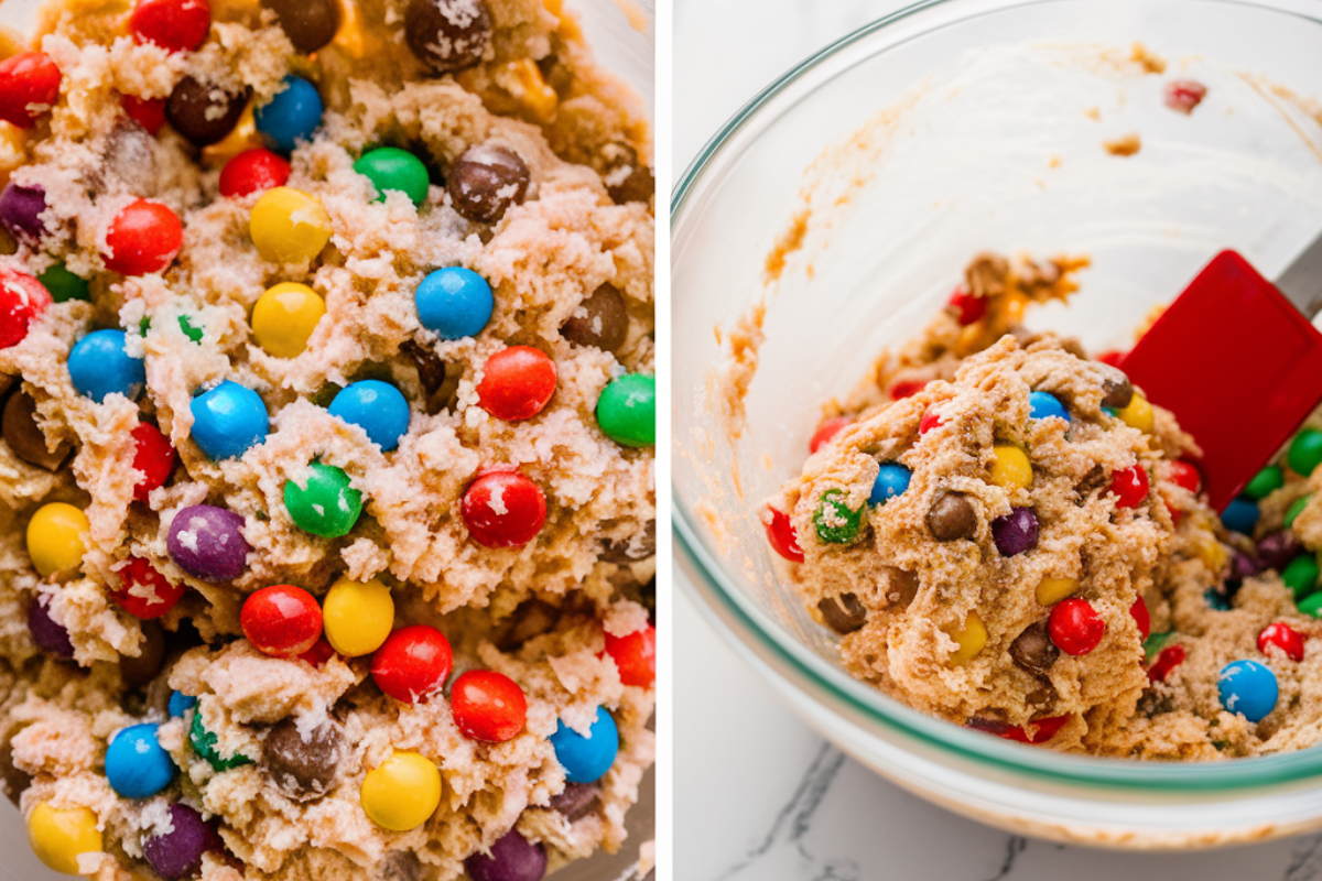 m&m cookie dough