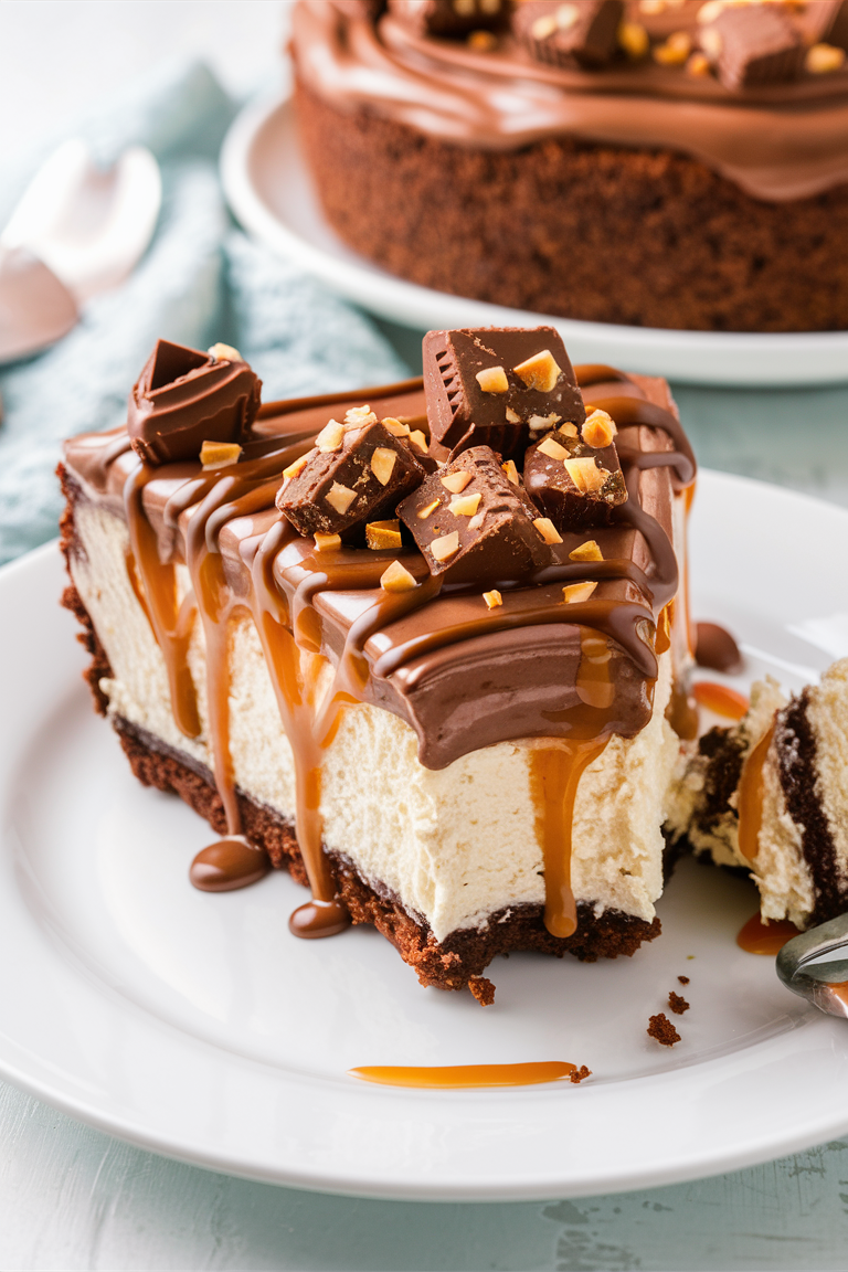 reeses caramel cheesecake