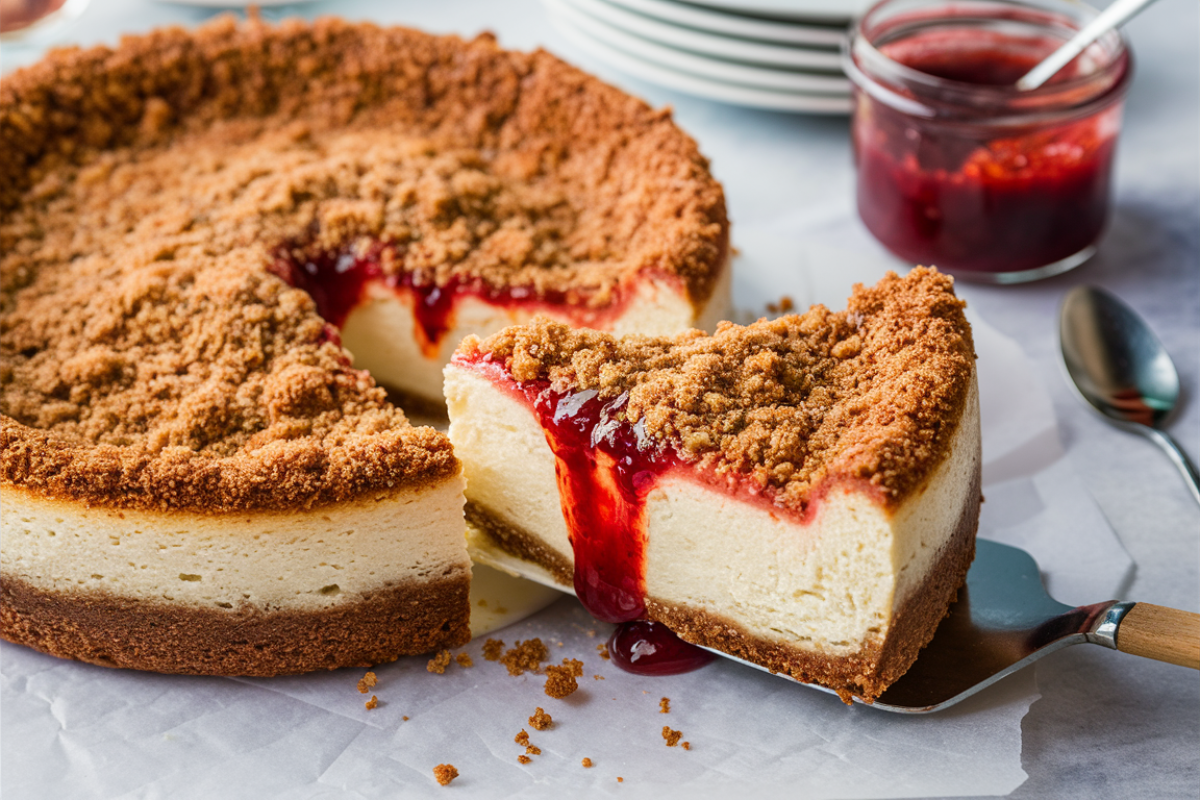 Strawberry Crunch Cheesecake